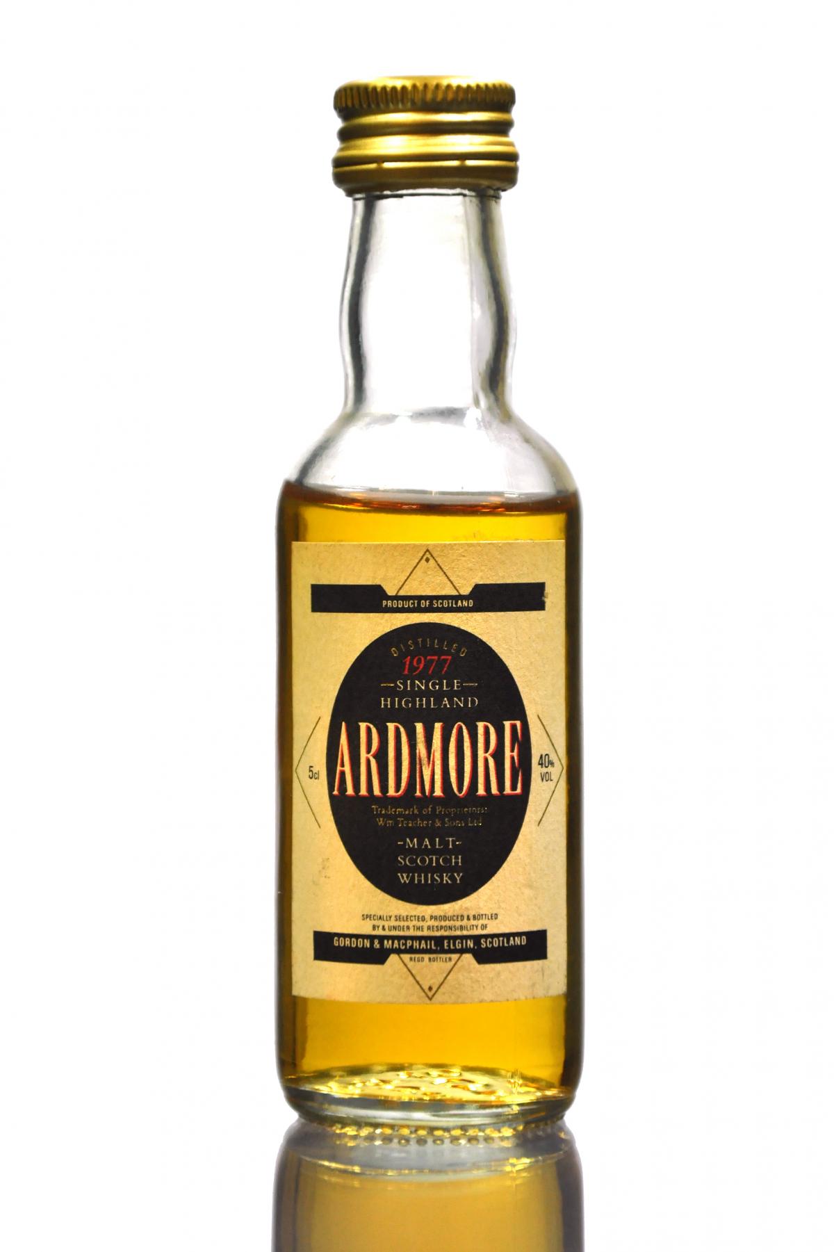 Ardmore 1977 - Gordon & MacPhail Miniature