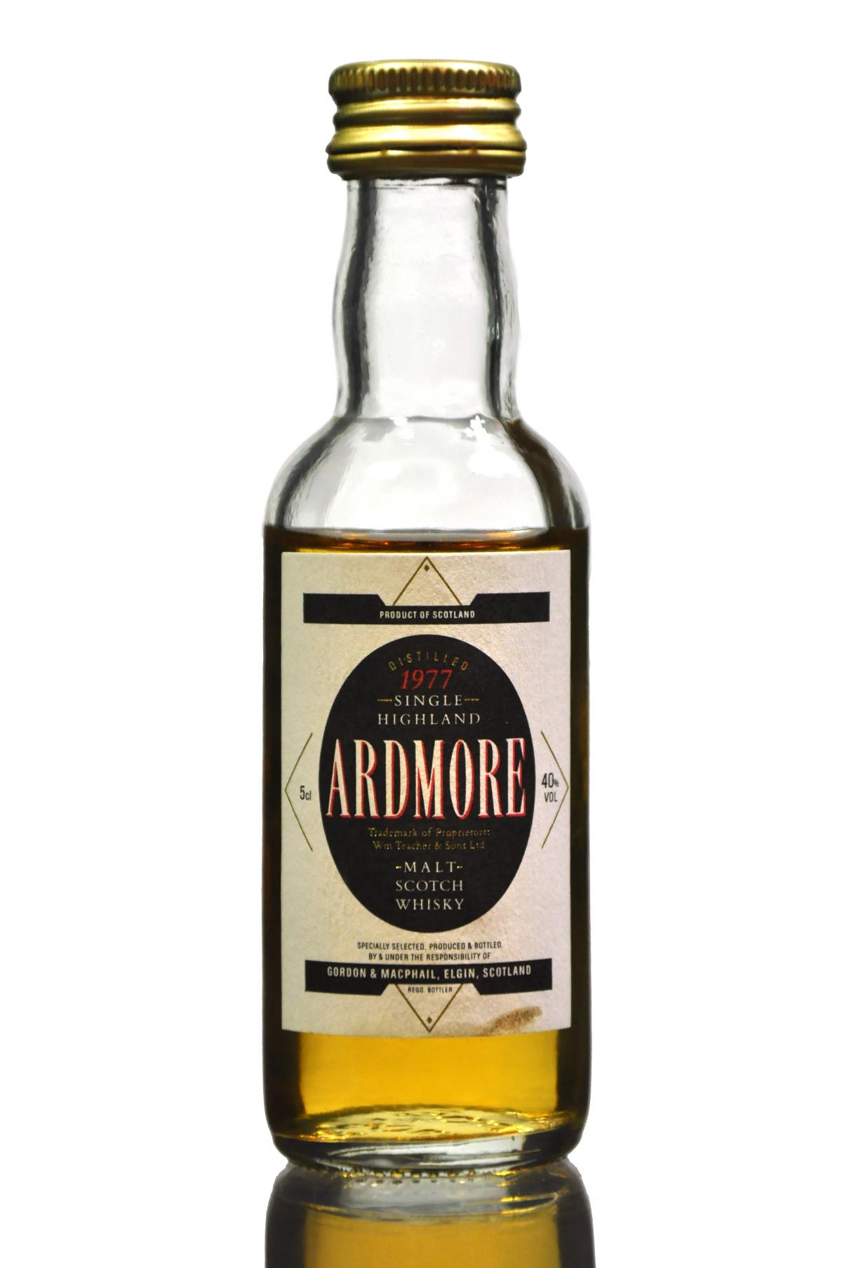 Ardmore 1977 - Gordon & MacPhail Miniature