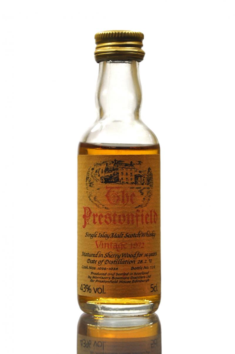 Bowmore 1972 - 16 Year Old - The Prestonfield Miniature