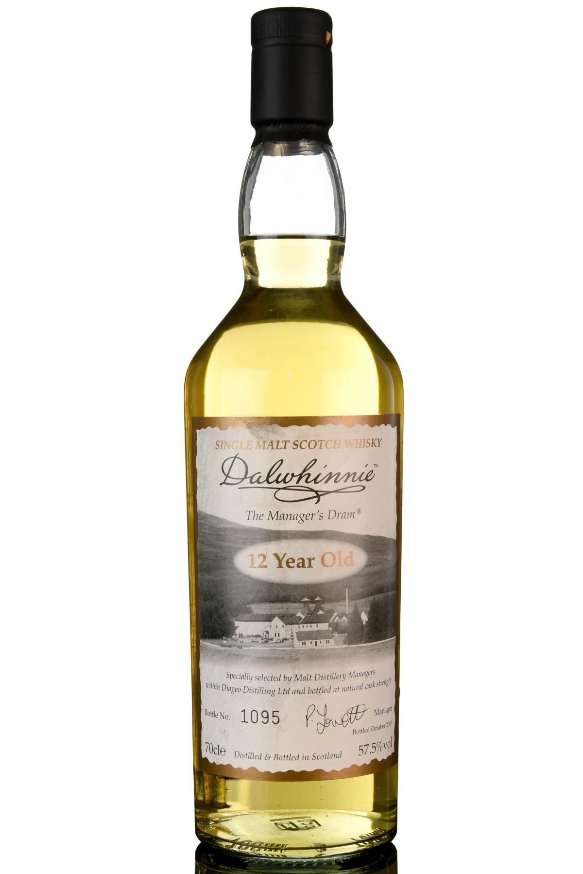 Dalwhinnie 12 Year Old - Managers Dram 2009
