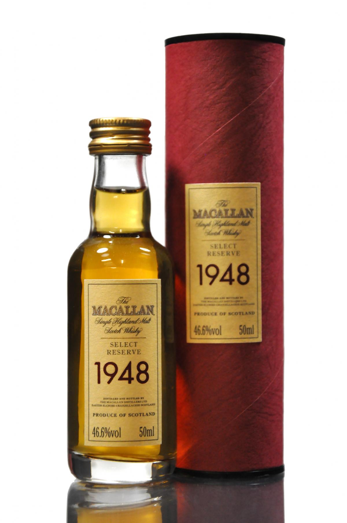 Macallan 1948 - Select Reserve Miniature