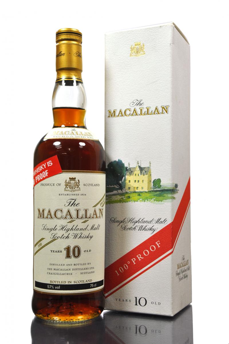 Macallan 10 Year Old - Sherry Cask - Circa 1990 - 100 Proof