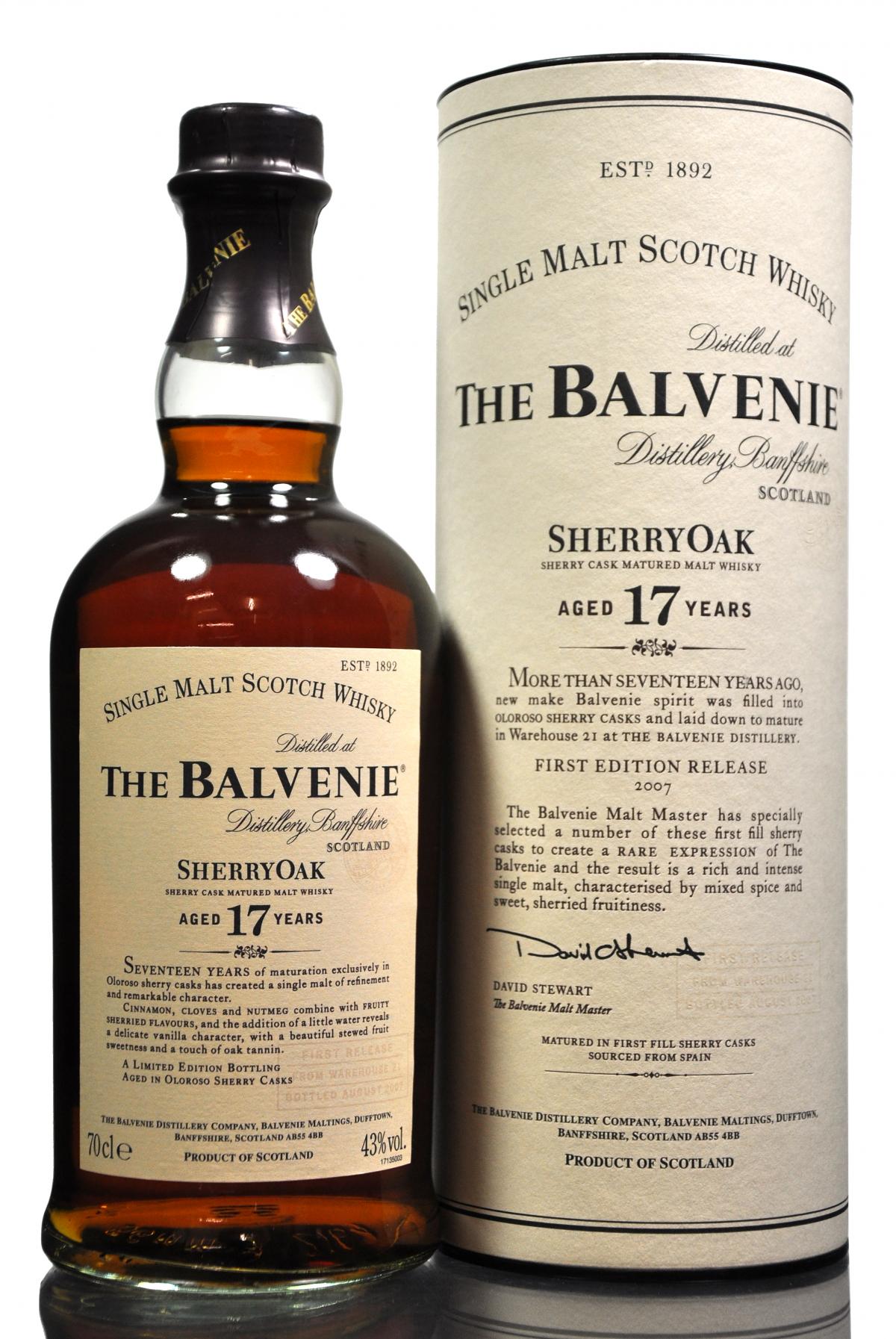 Balvenie 17 Year Old - Sherry Oak