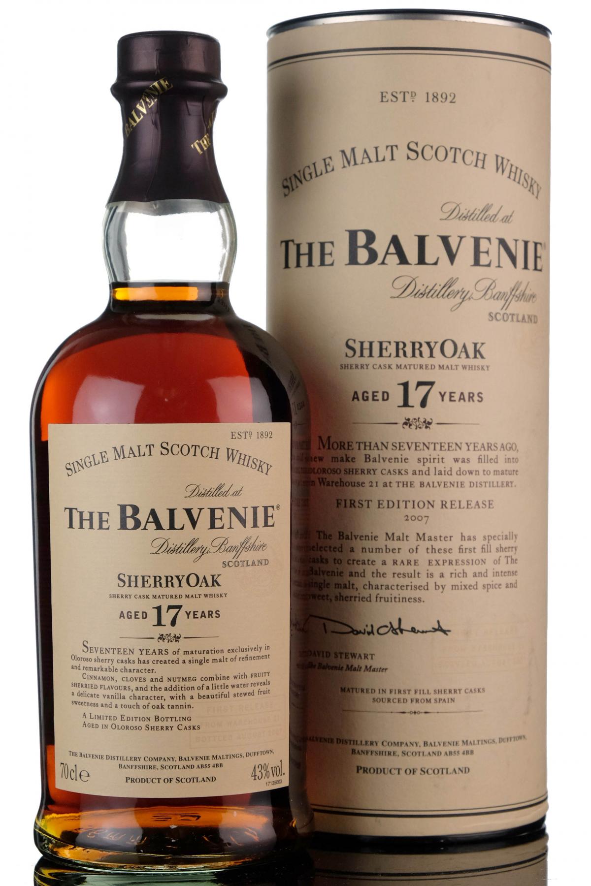 Balvenie 17 Year Old - Sherry Oak
