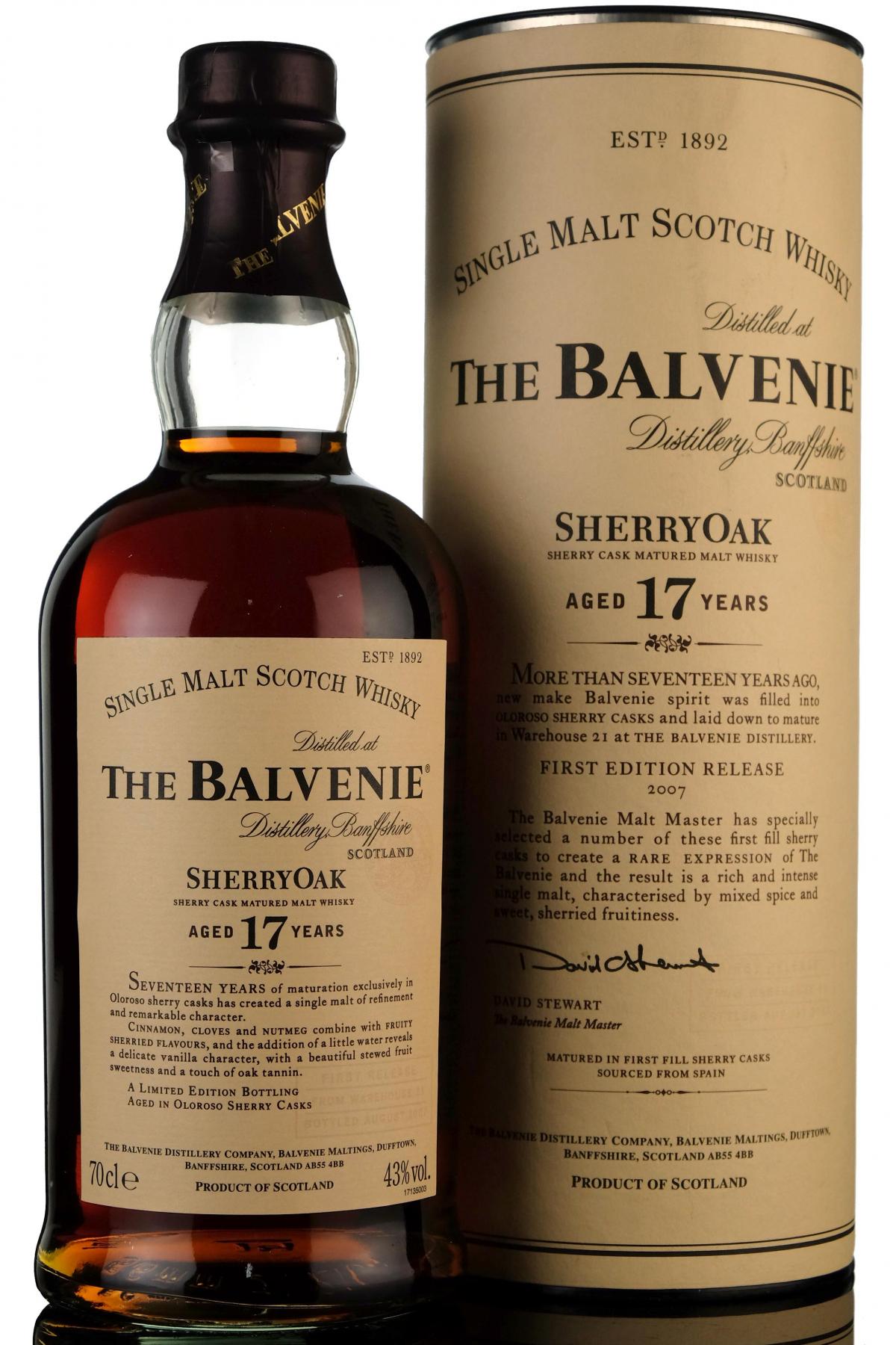 Balvenie 17 Year Old - Sherry Oak