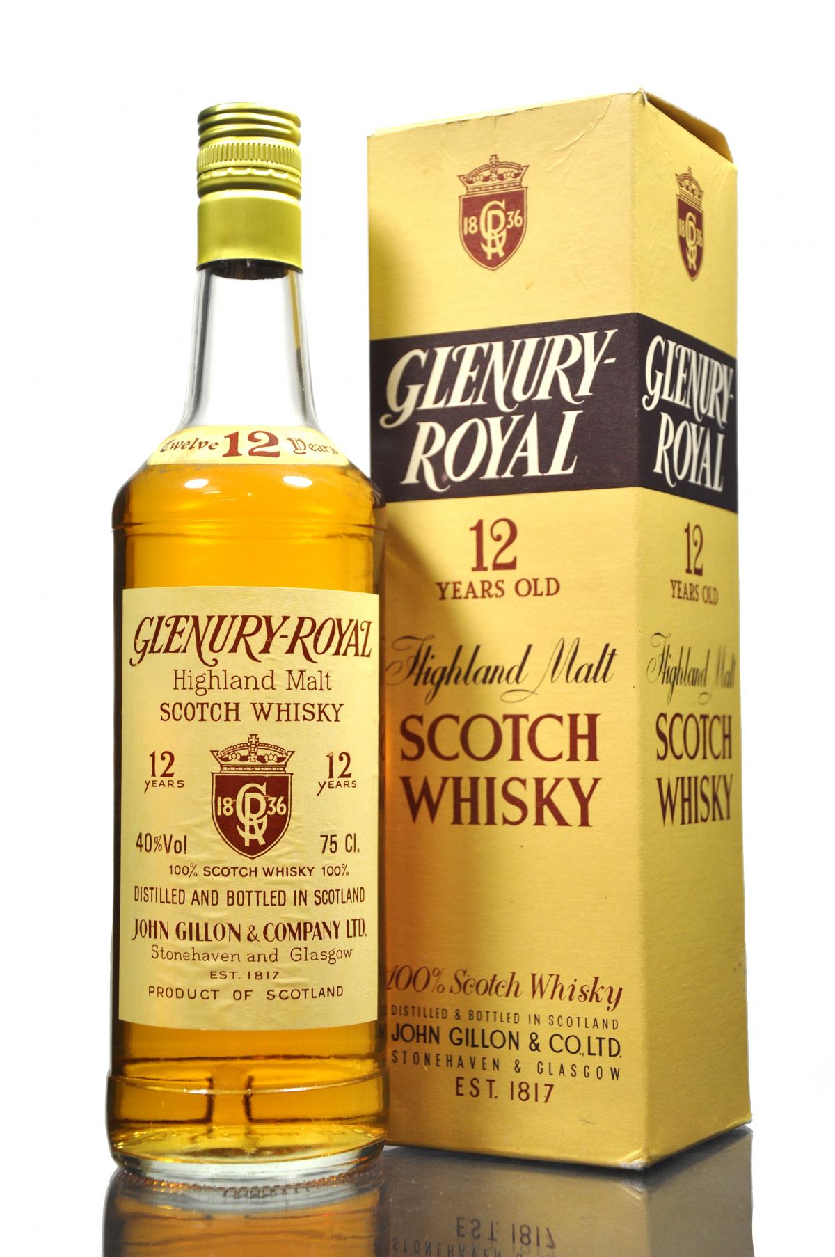 Glenury Royal 12 Year Old - 1980s