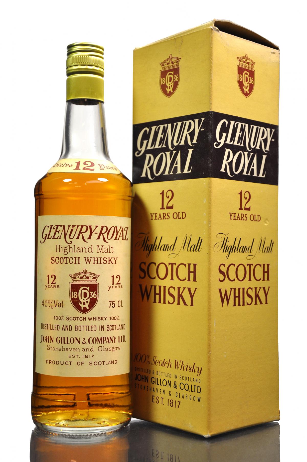 Glenury Royal 12 Year Old - 1980s