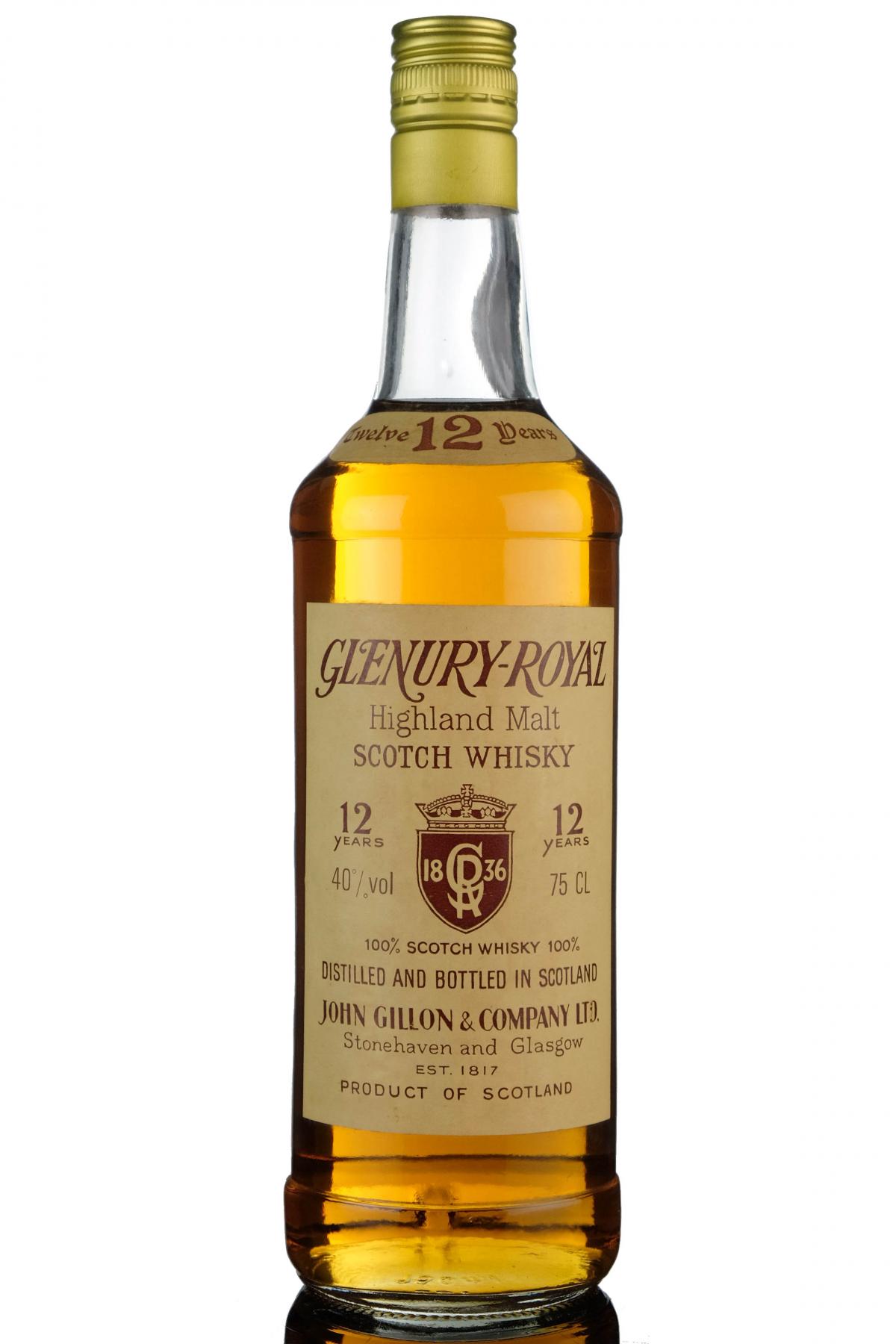 Glenury Royal 12 Year Old - 1980s