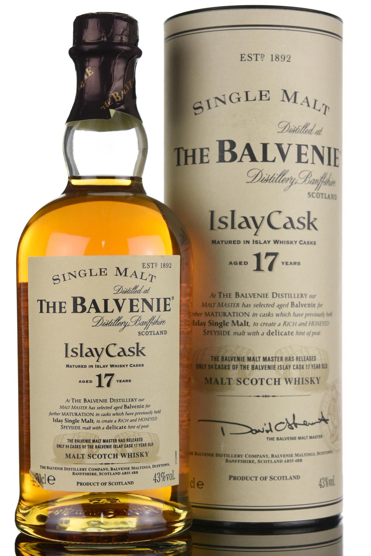 Balvenie 17 Year Old - Islay Cask