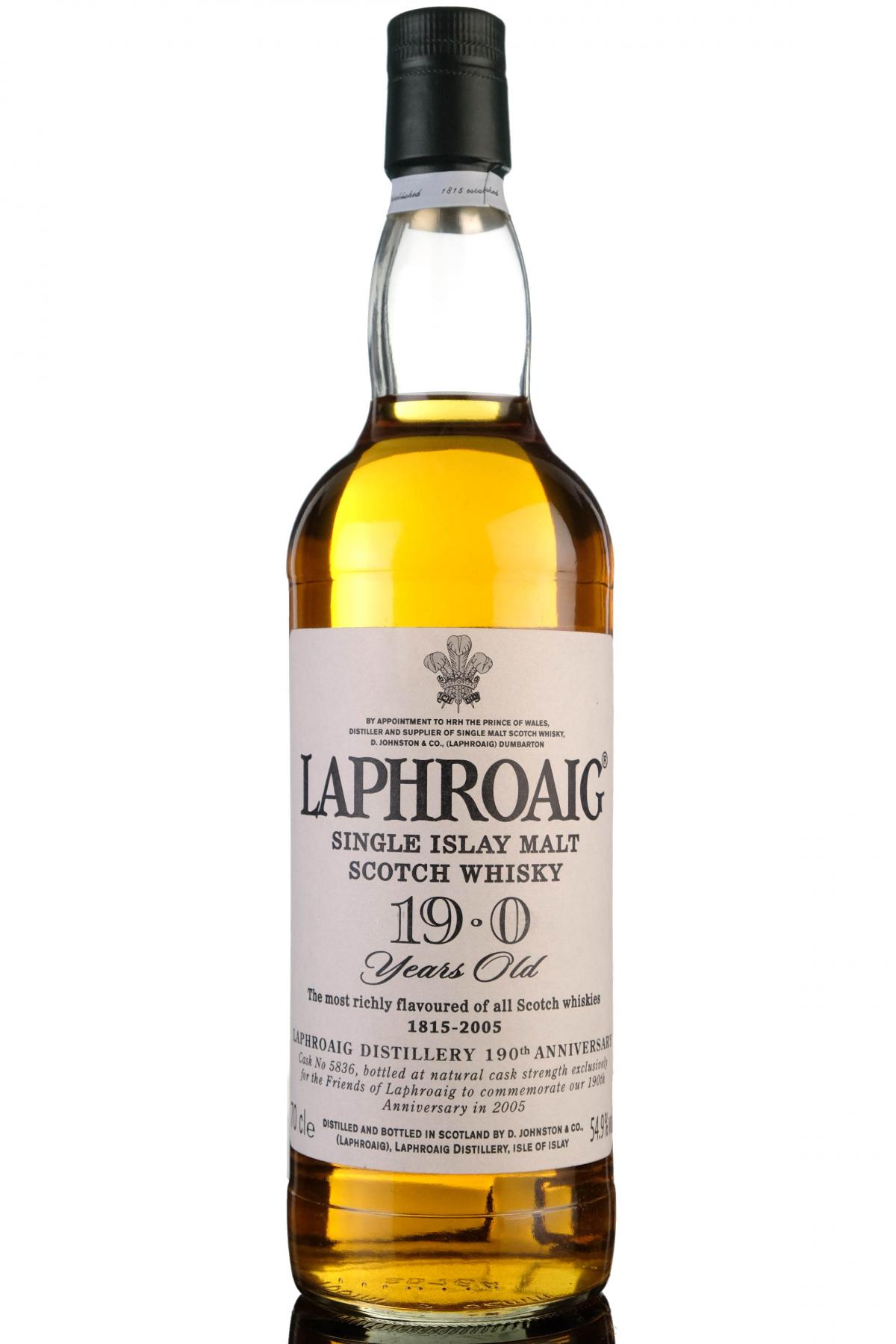 Laphroaig 19.0 - 19 Year Old - 190th Anniversary