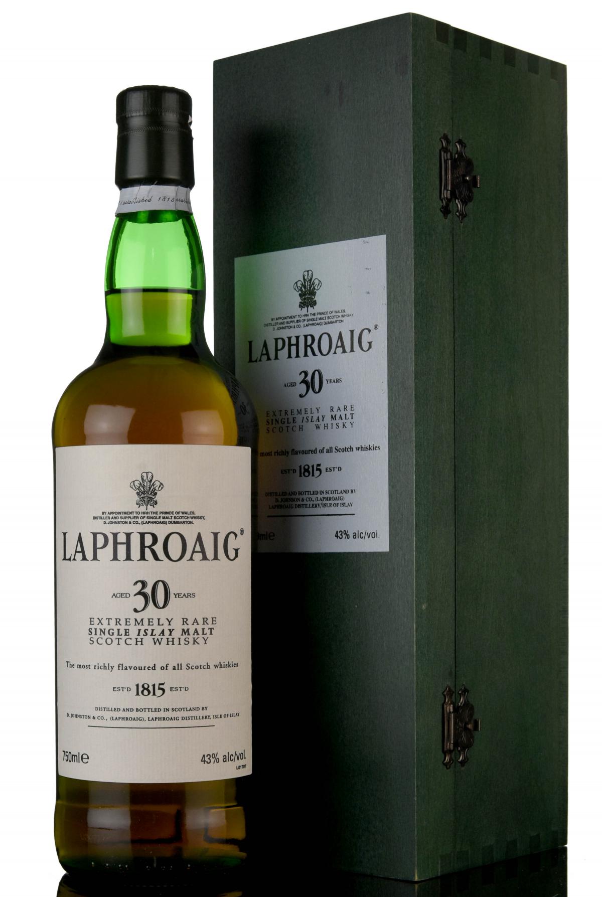 Laphroaig 30 Year Old - Circa 2000