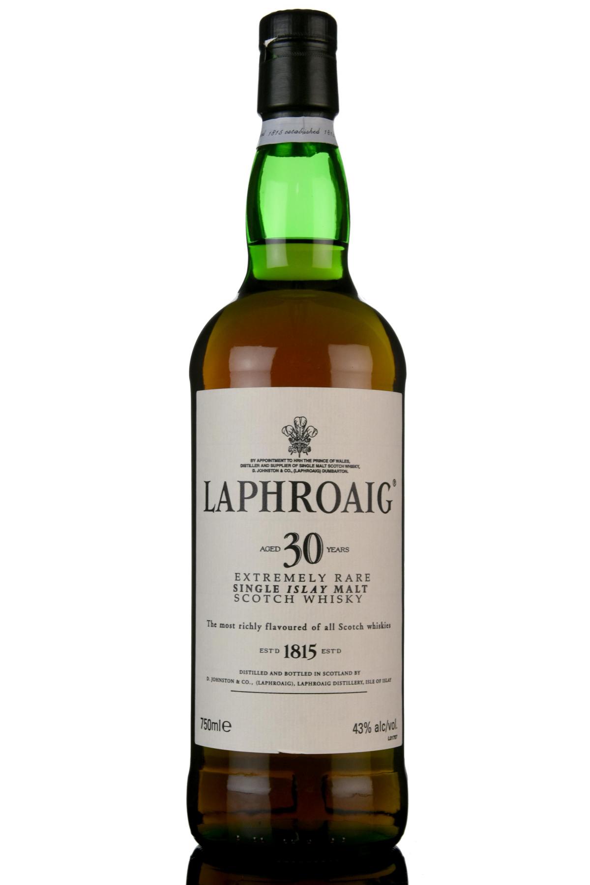 Laphroaig 30 Year Old - Circa 2000