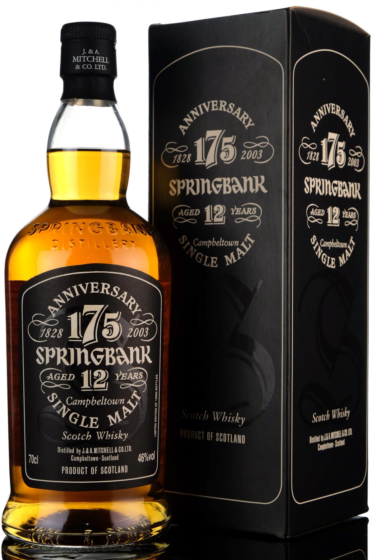 Springbank 12 Year Old - 175th Anniversary