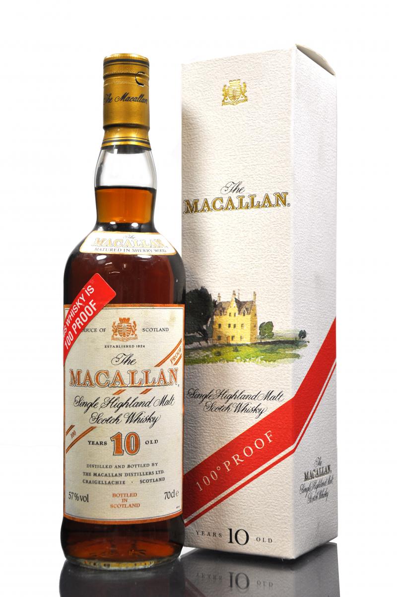 Macallan 10 Year Old - 100 Proof - 1990s