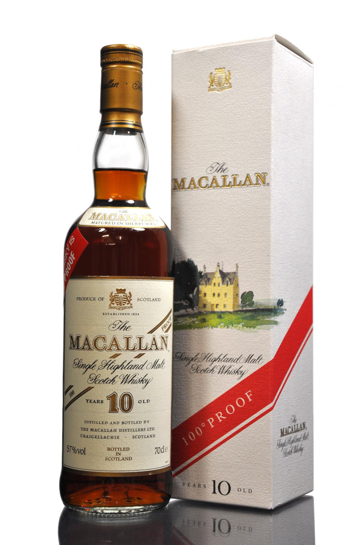 Macallan 10 Year Old - 100 Proof - 1990s