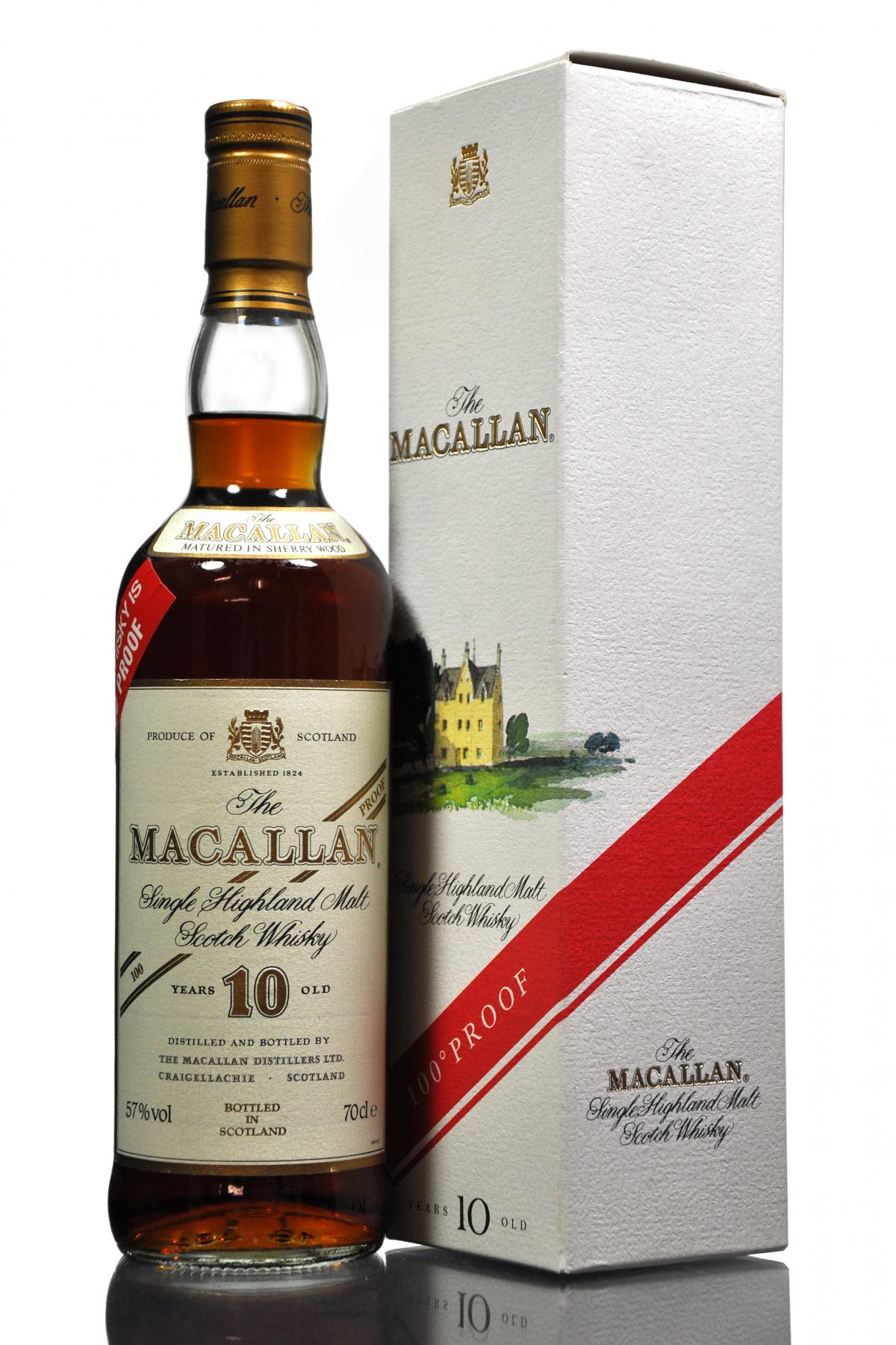 Macallan 10 Year Old - 100 Proof - 1990s