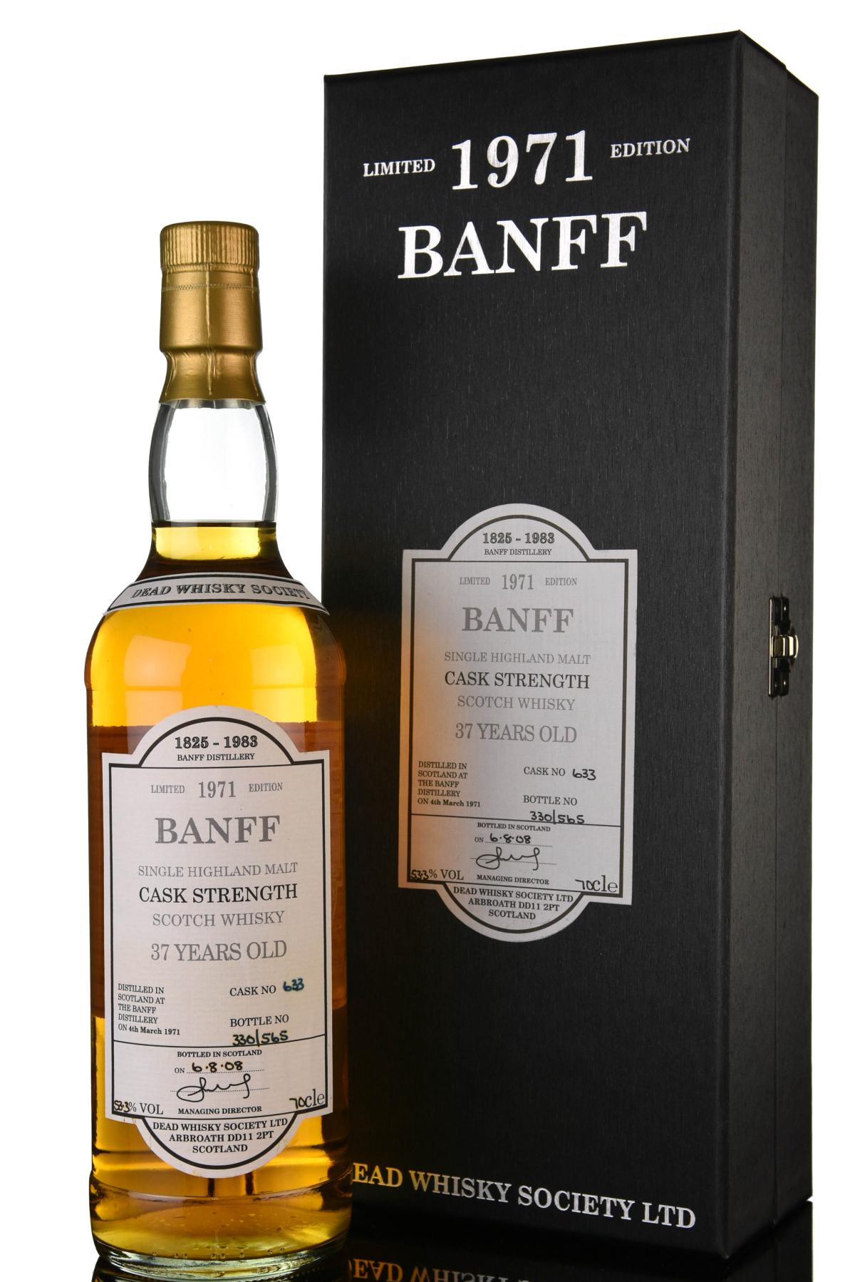 Banff 1971-2008 - 37 Year Old - Dead Whisky Society