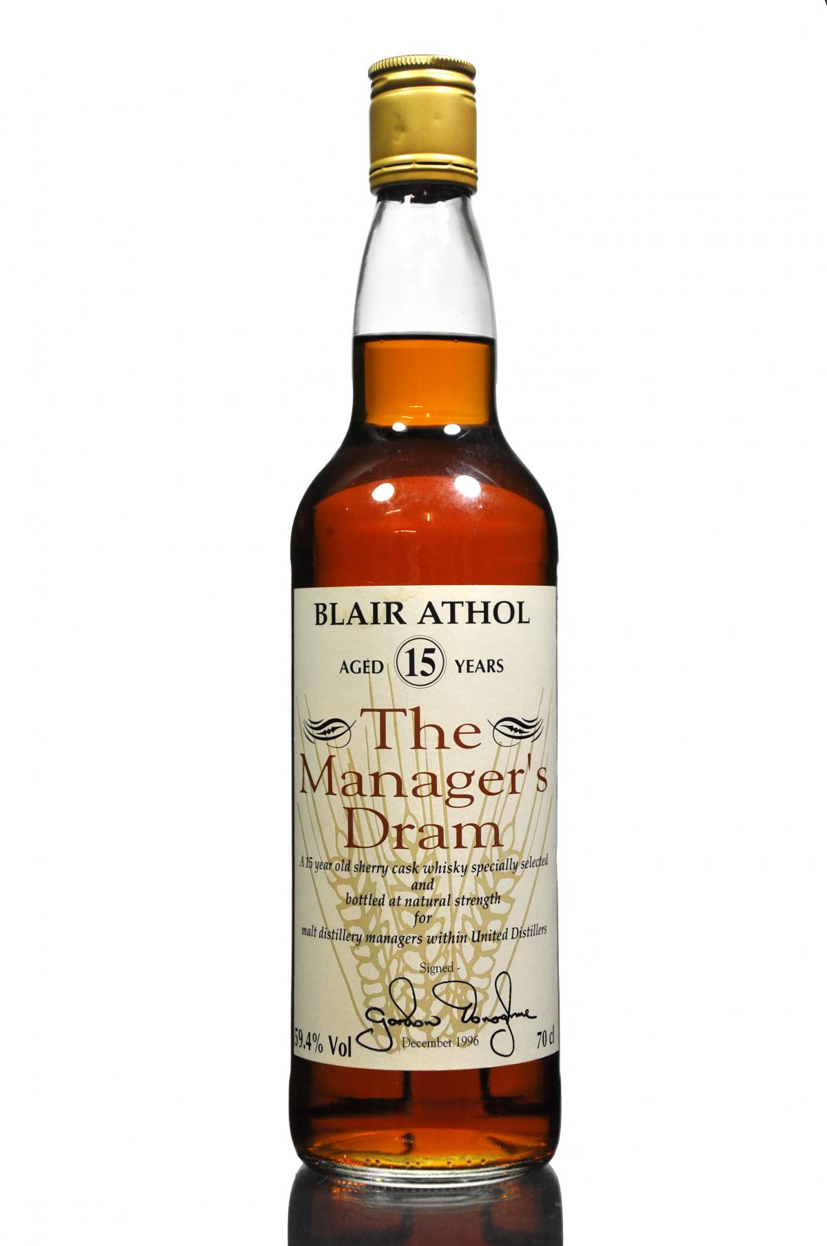 Blair Athol 15 Year Old - Managers Dram 1996