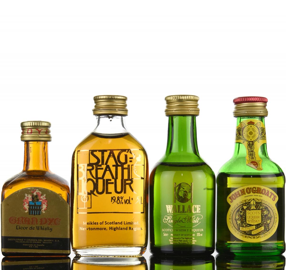4 x Liqueur Miniatures