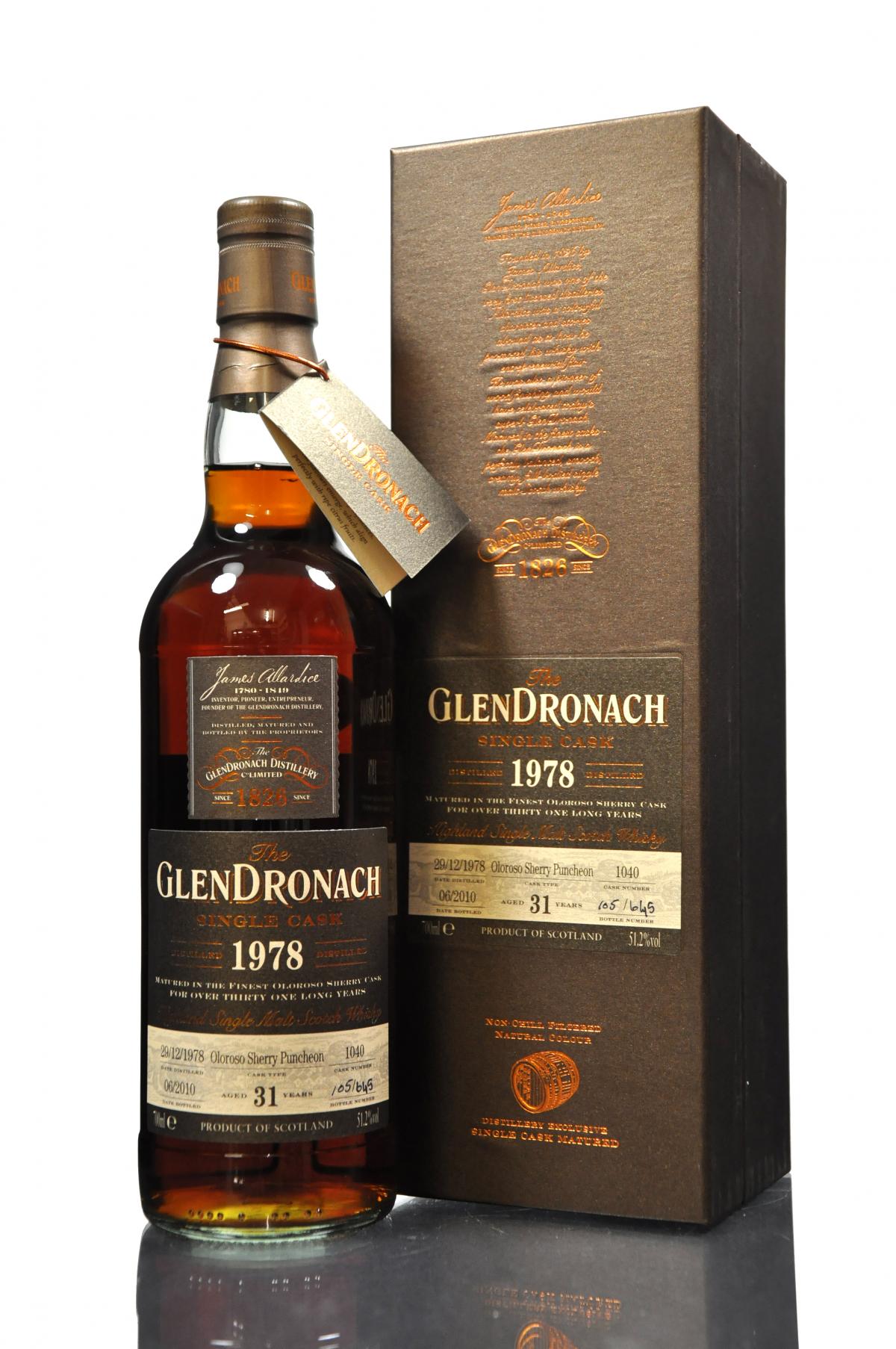Glendronach 1978-2010 - 31 Year Old - Single Cask 1040 - Batch 2