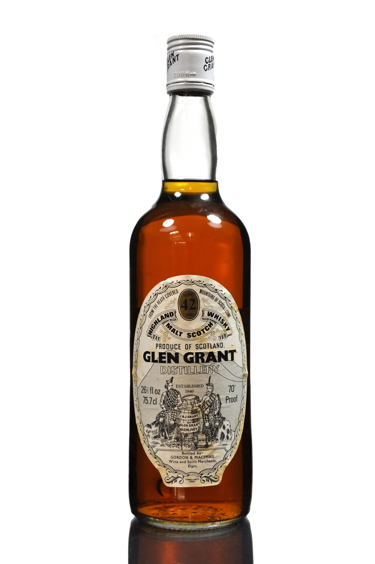 Glen Grant 42 Year Old - Gordon & MacPhail - 1970s