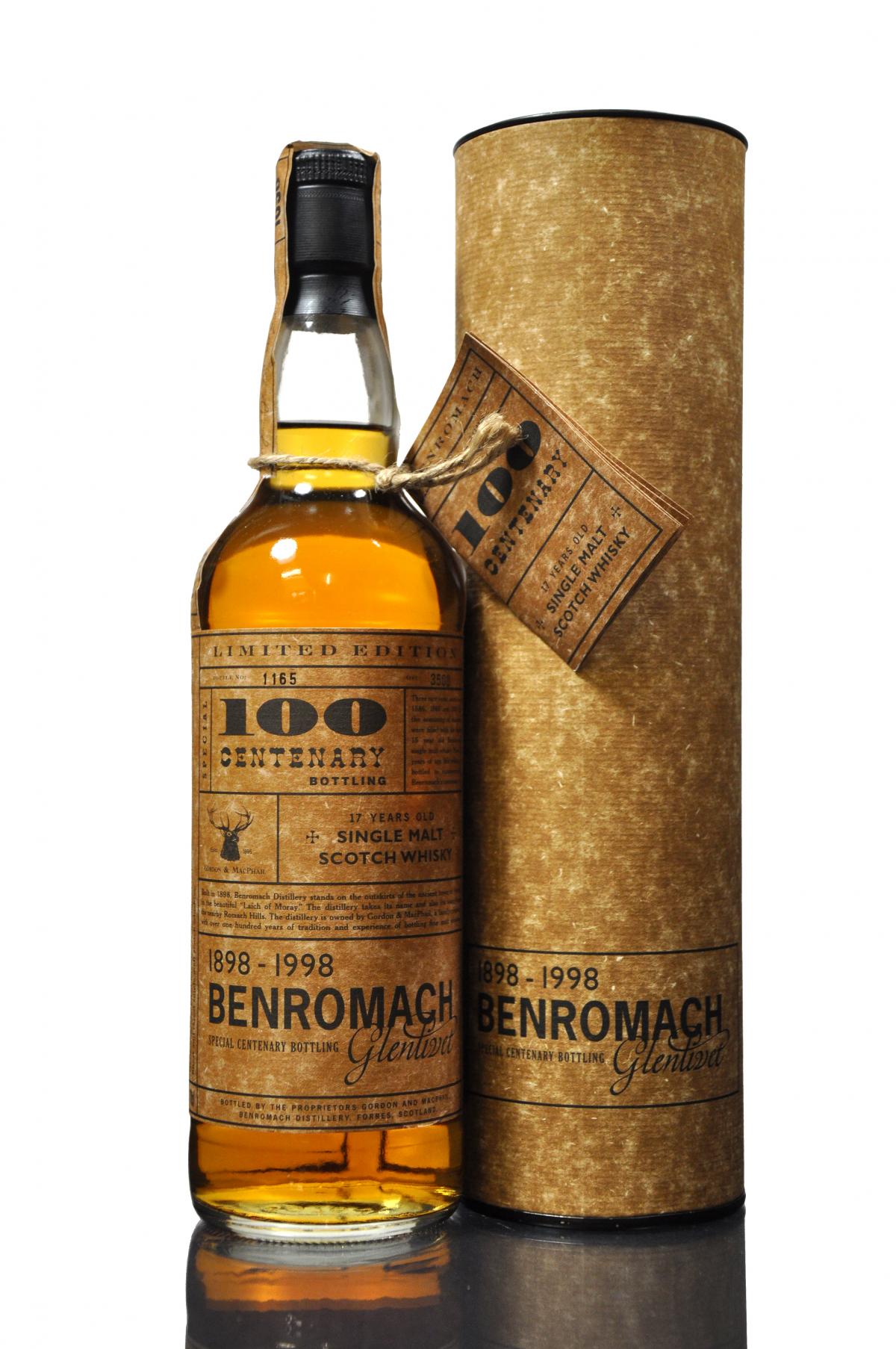 Benromach  Centenary - 1898-1998 - 17 Year Old