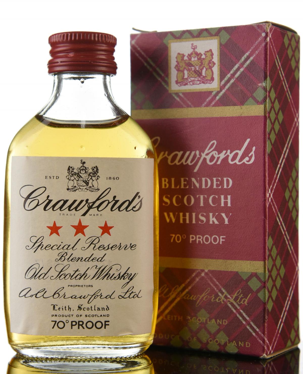 Crawfords 70 Proof Miniature