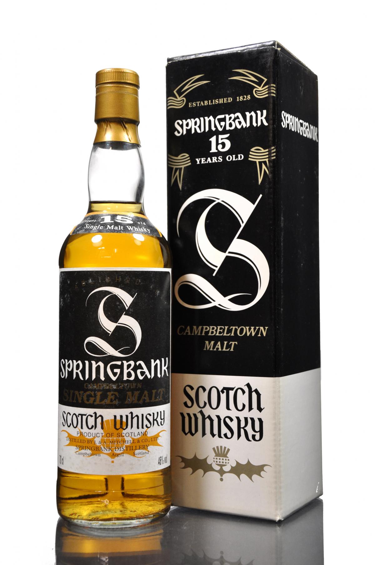 Springbank 15 Year Old - Early 1990s