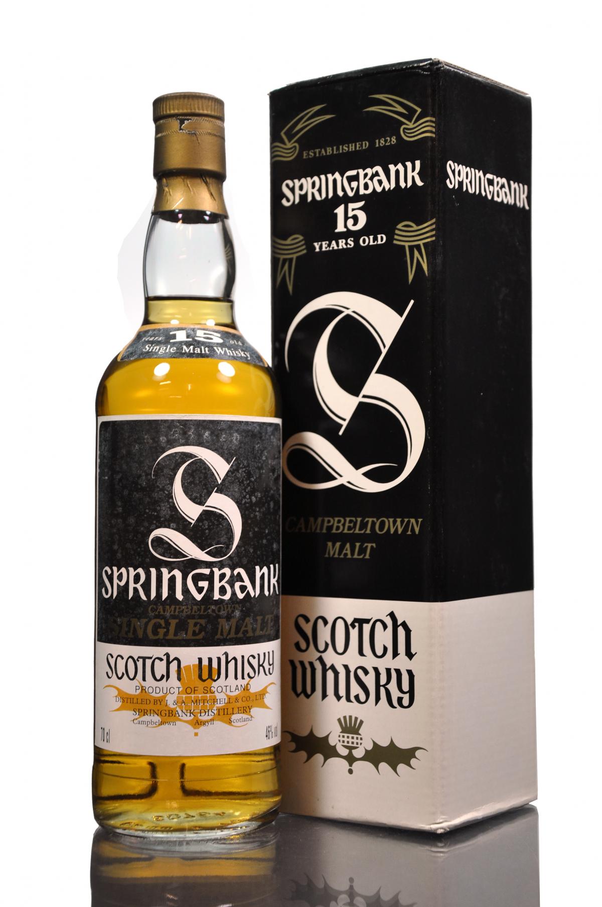 Springbank 15 Year Old - Early 1990s