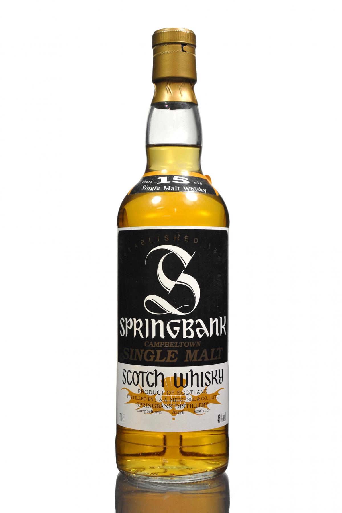 Springbank 15 Year Old - Circa 1990