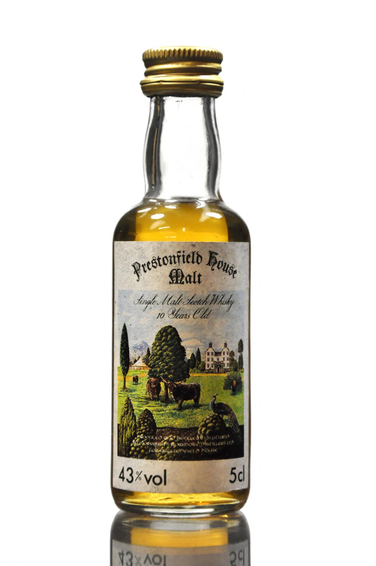 Bowmore 10 Year Old - Prestonfield House Malt - Miniature
