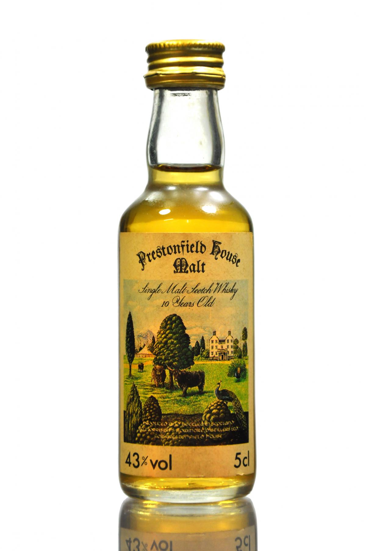 Bowmore 10 Year Old - Prestonfield House Malt - Miniature