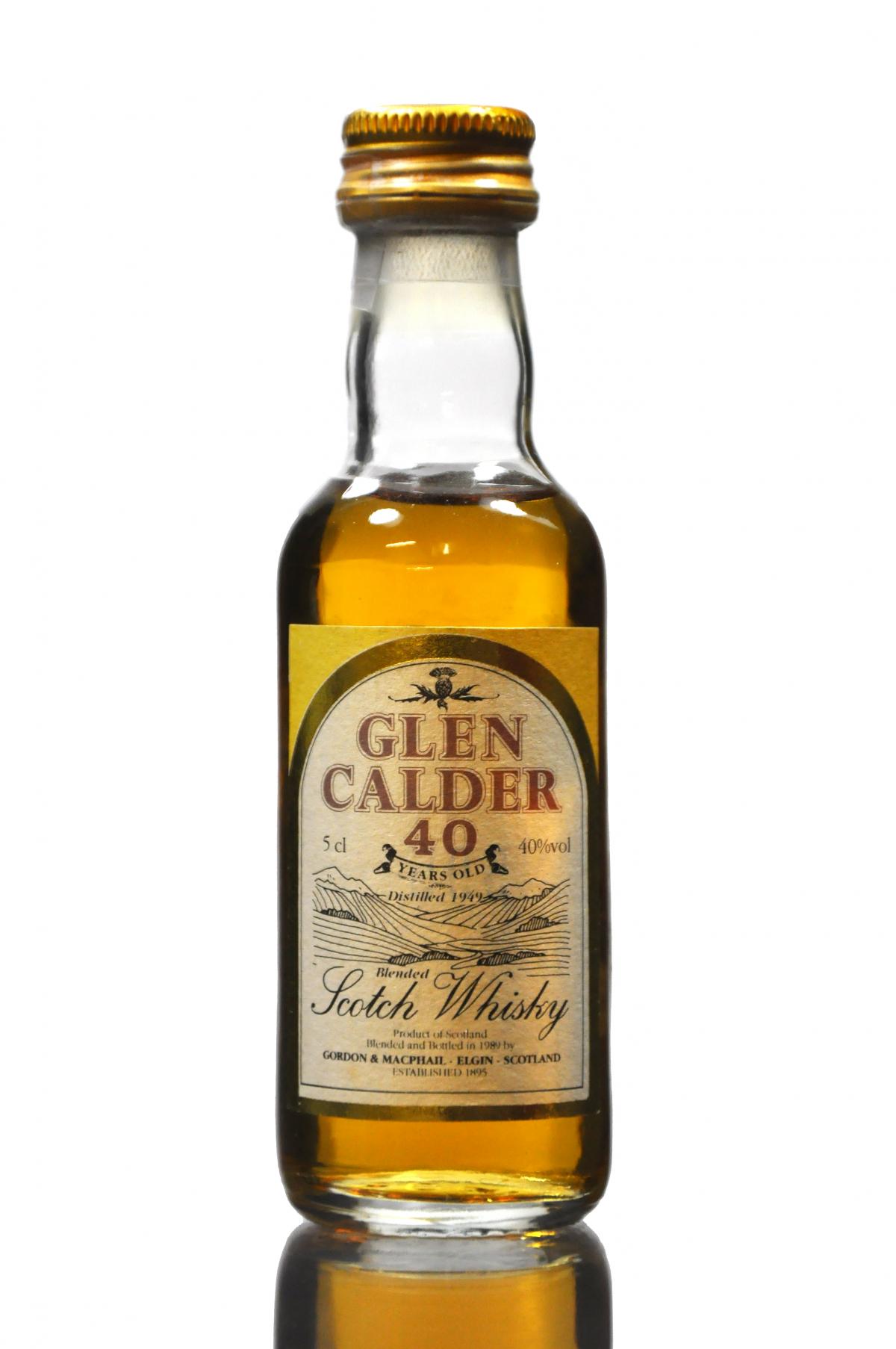 Glen Calder 40 Year Old - Gordon & MacPhail Miniature