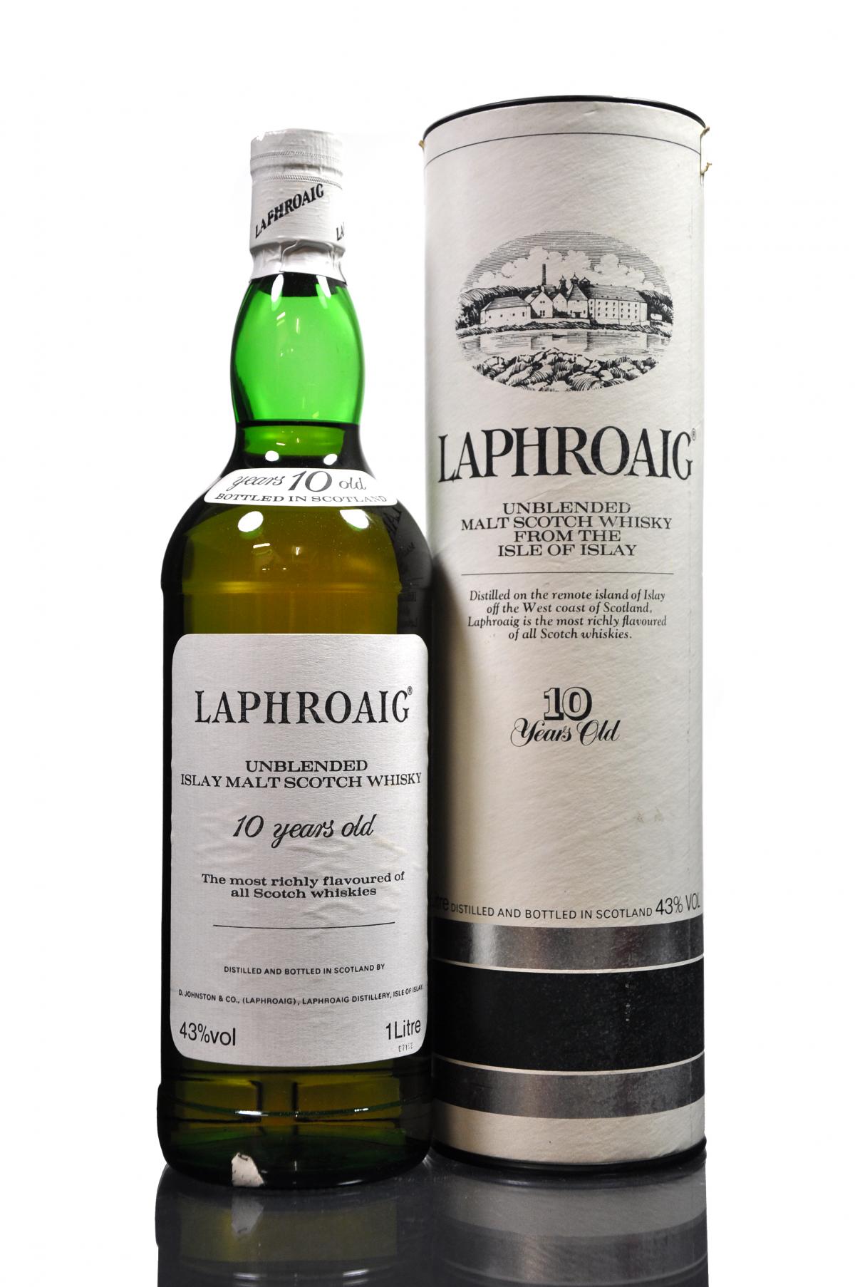 Laphroaig 10 Year Old - Circa 1990 - 1 Litre