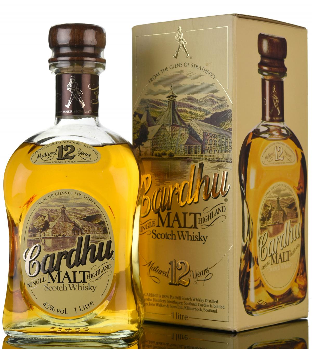 Cardhu 12 Year Old - 1980s - 1 Litre
