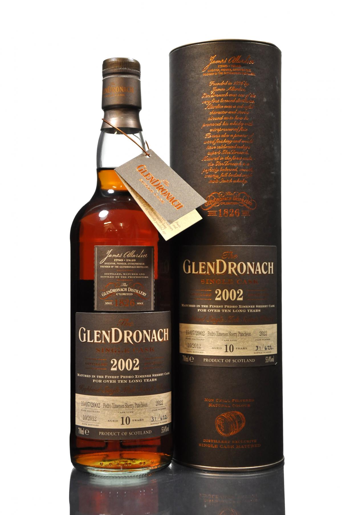 Glendronach 2002-2012 - 10 Year Old - Single Cask 2022