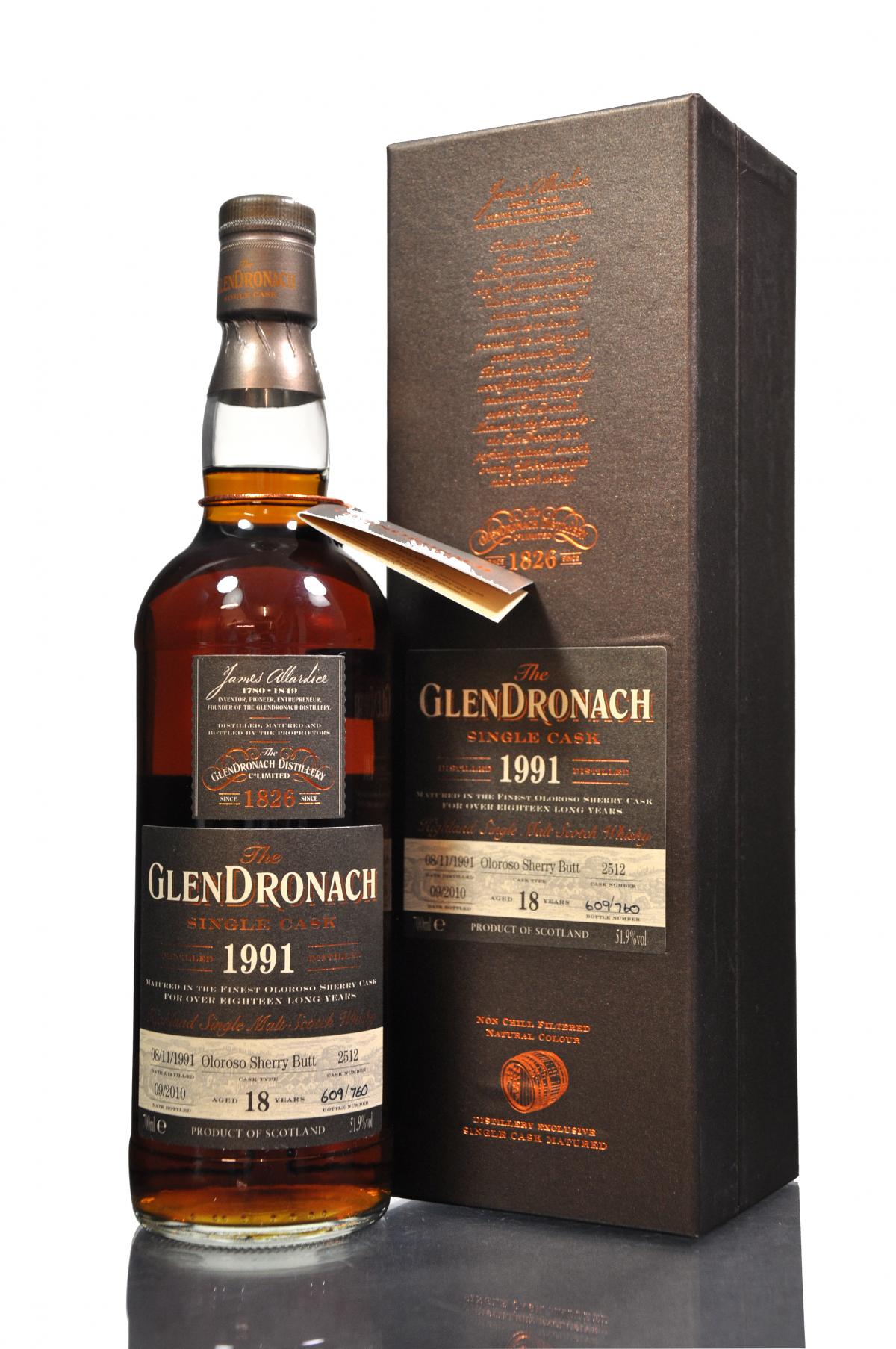 Glendronach 1991-2010 - 18 Year Old - Single Cask 2512 - Batch 3
