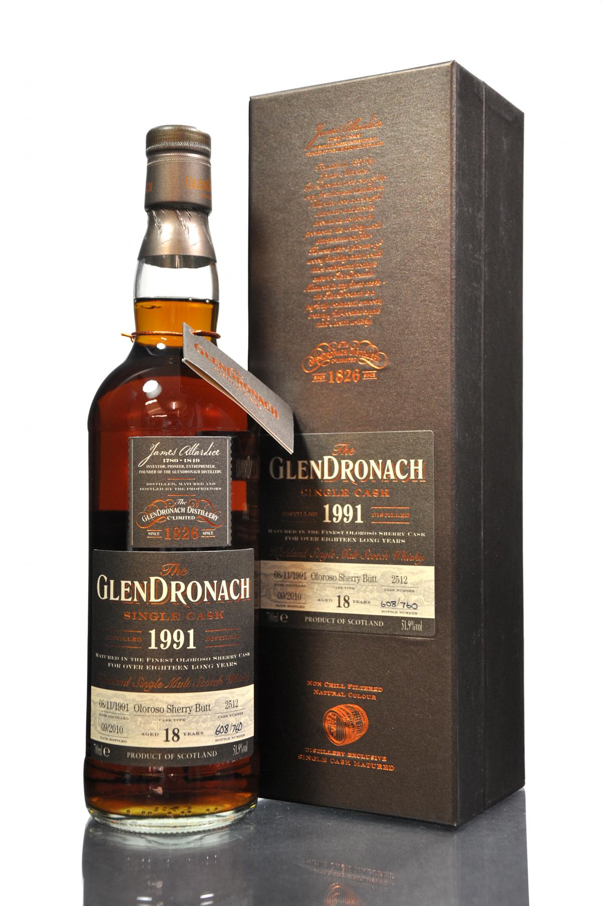 Glendronach 1991-2010 - 18 Year Old - Single Cask 2512 - Batch 3