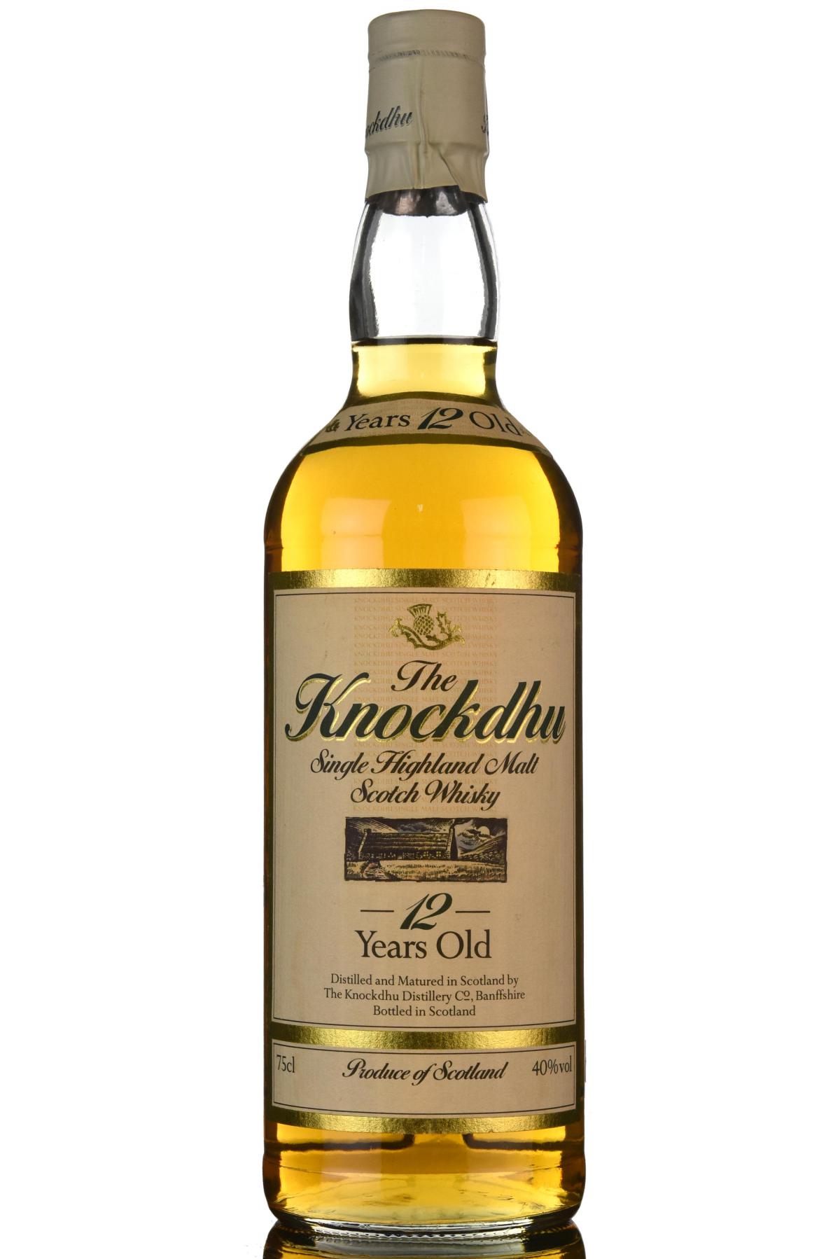 Knockdhu 12 Year Old - Circa 1990