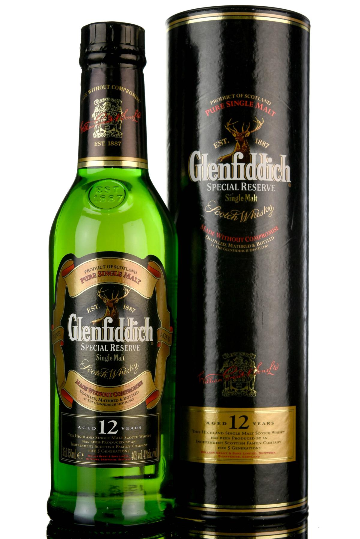 Glenfiddich 12 Year Old - Special Reserve - Half Bottle