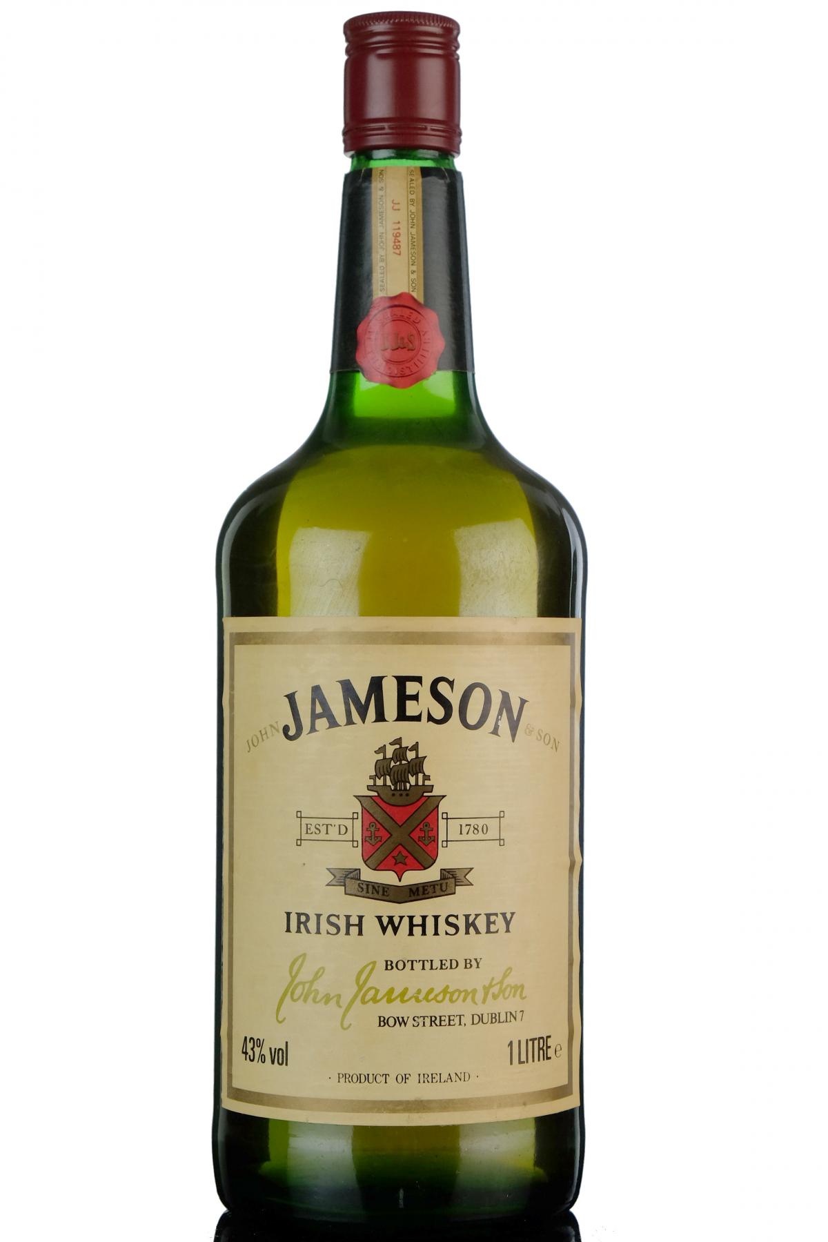 Jameson Irish Whiskey - 1 Litre