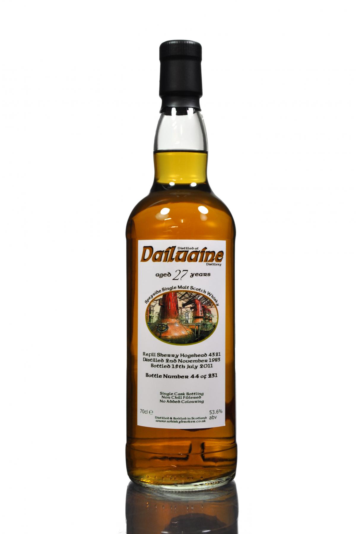 Dailuaine 1983-2011 - 27 Year Old - Cask 4321
