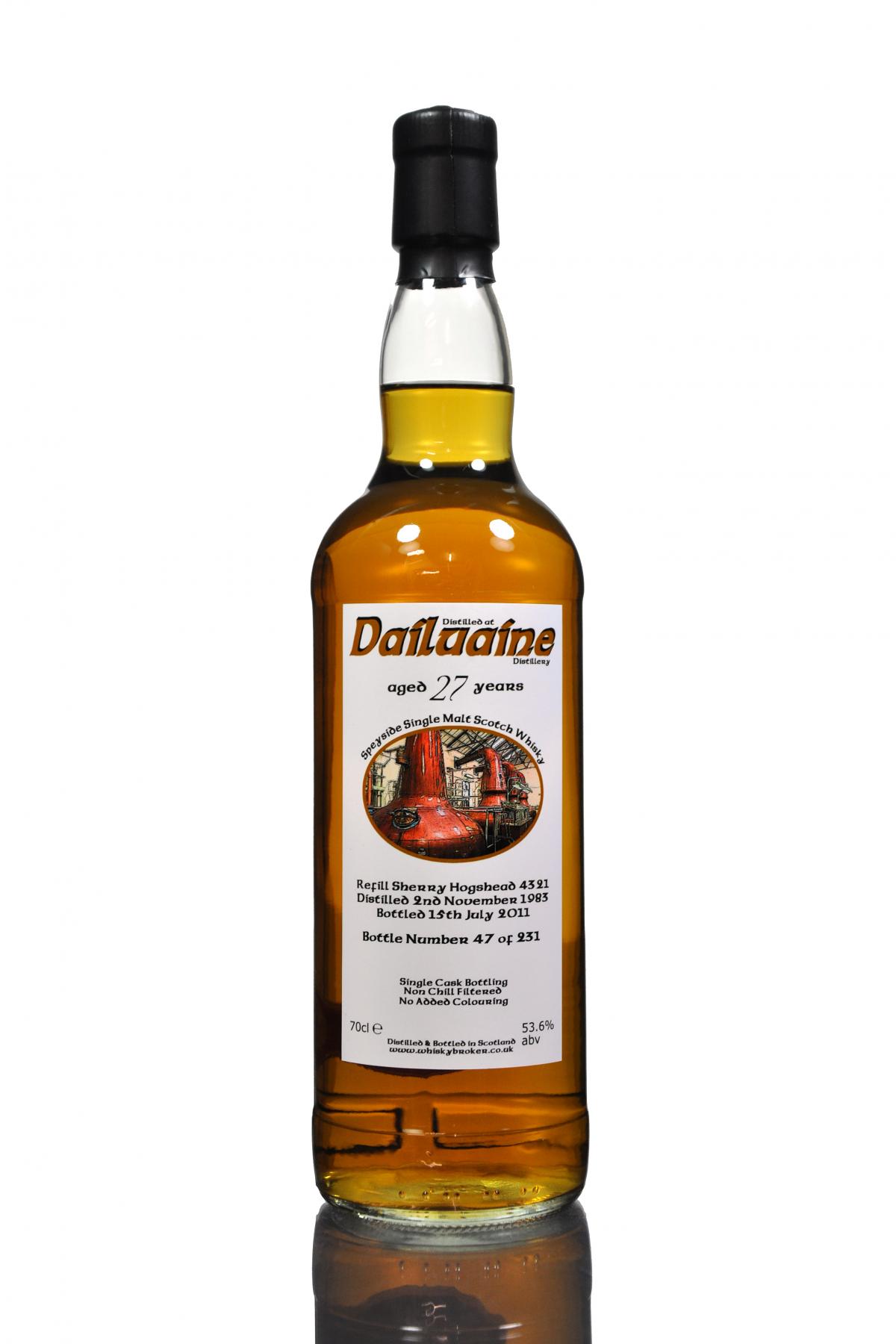 Dailuaine 1983-2011 - 27 Year Old - Cask 4321