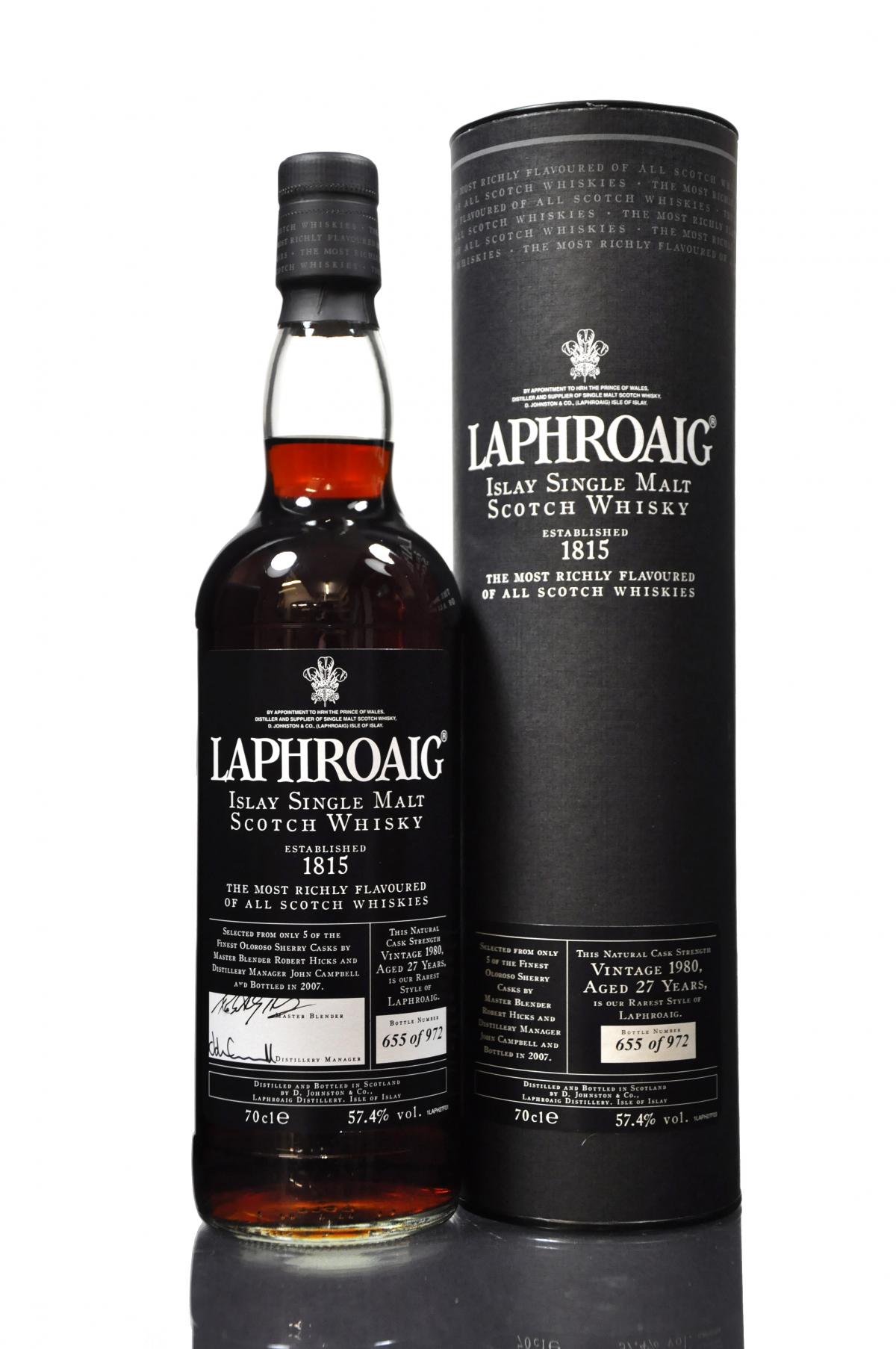 Laphroaig 1980-2007 - 27 Year Old