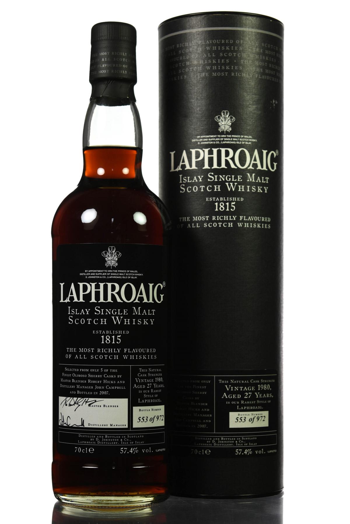 Laphroaig 1980-2007 - 27 Year Old