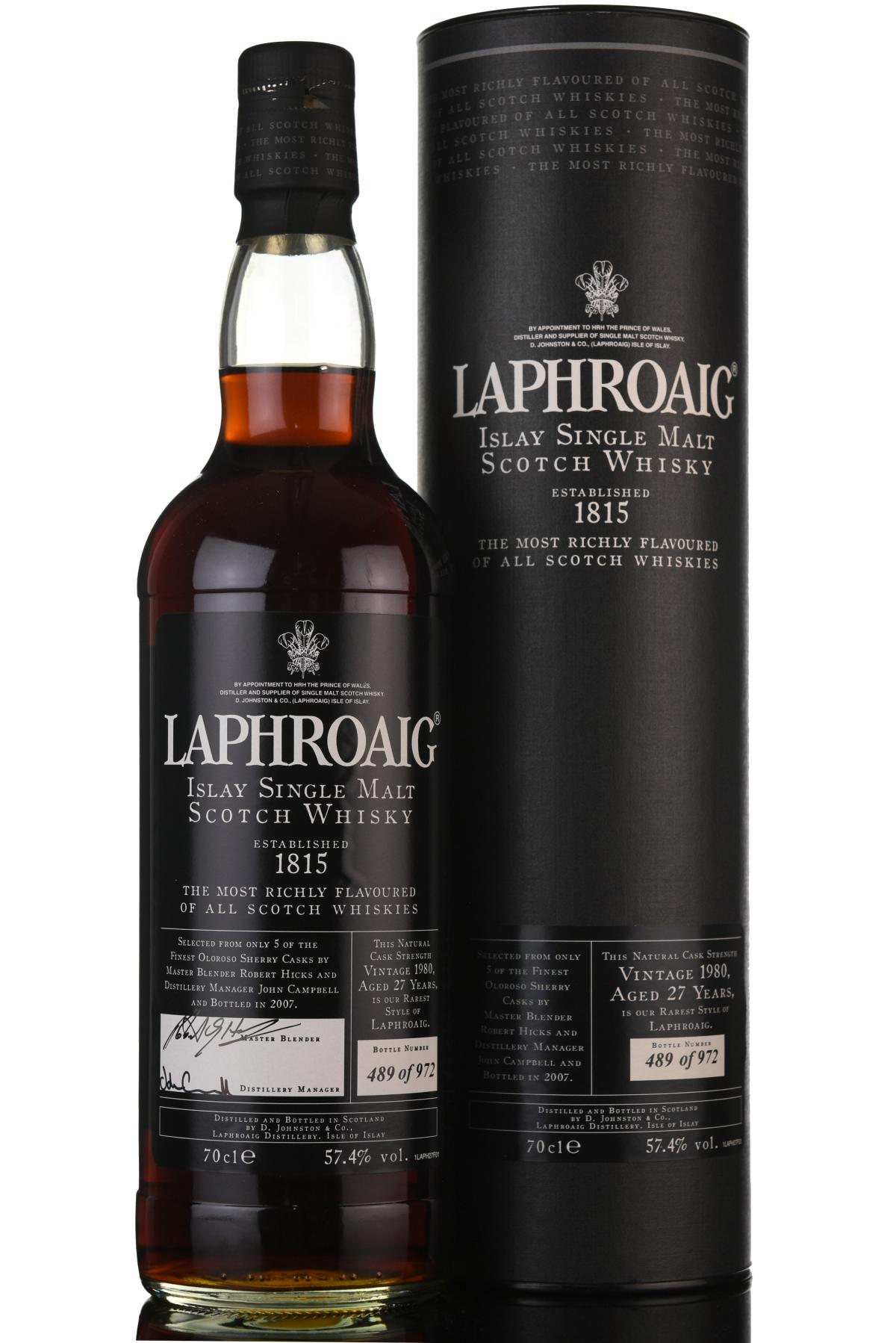 Laphroaig 1980-2007 - 27 Year Old