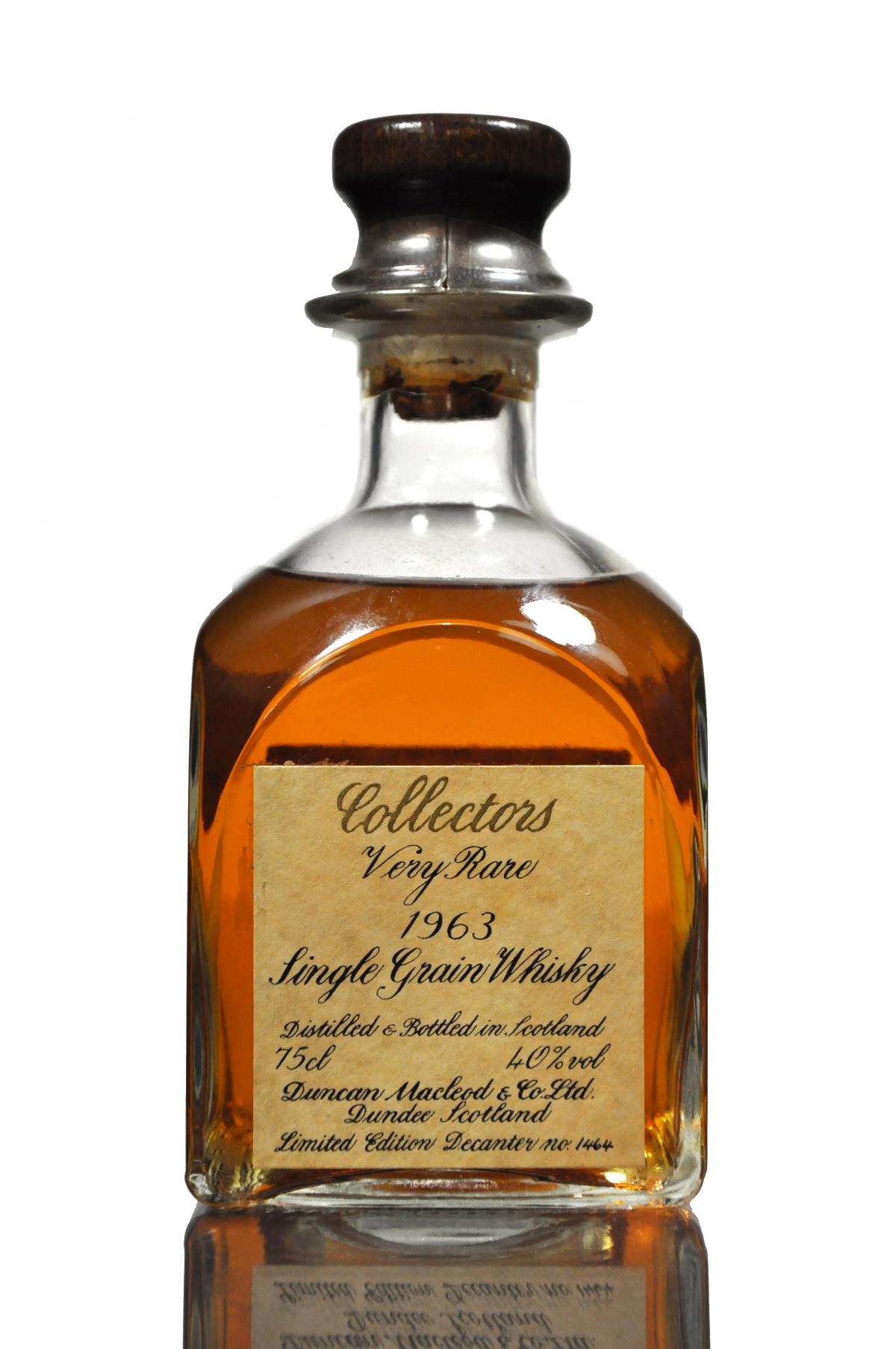Collectors 1963 Grain Whisky