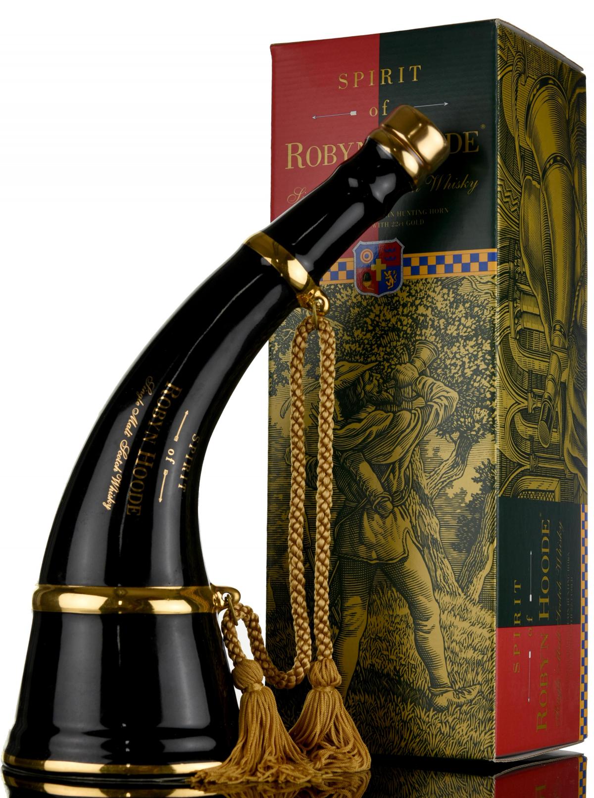 Robyn Hoode Porcelain Hunting Horn - Black