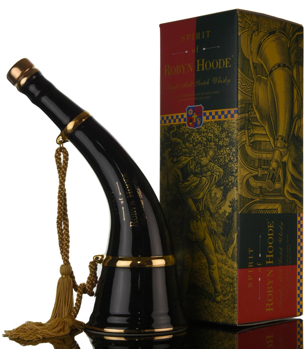 Robyn Hoode Porcelain Hunting Horn - Black