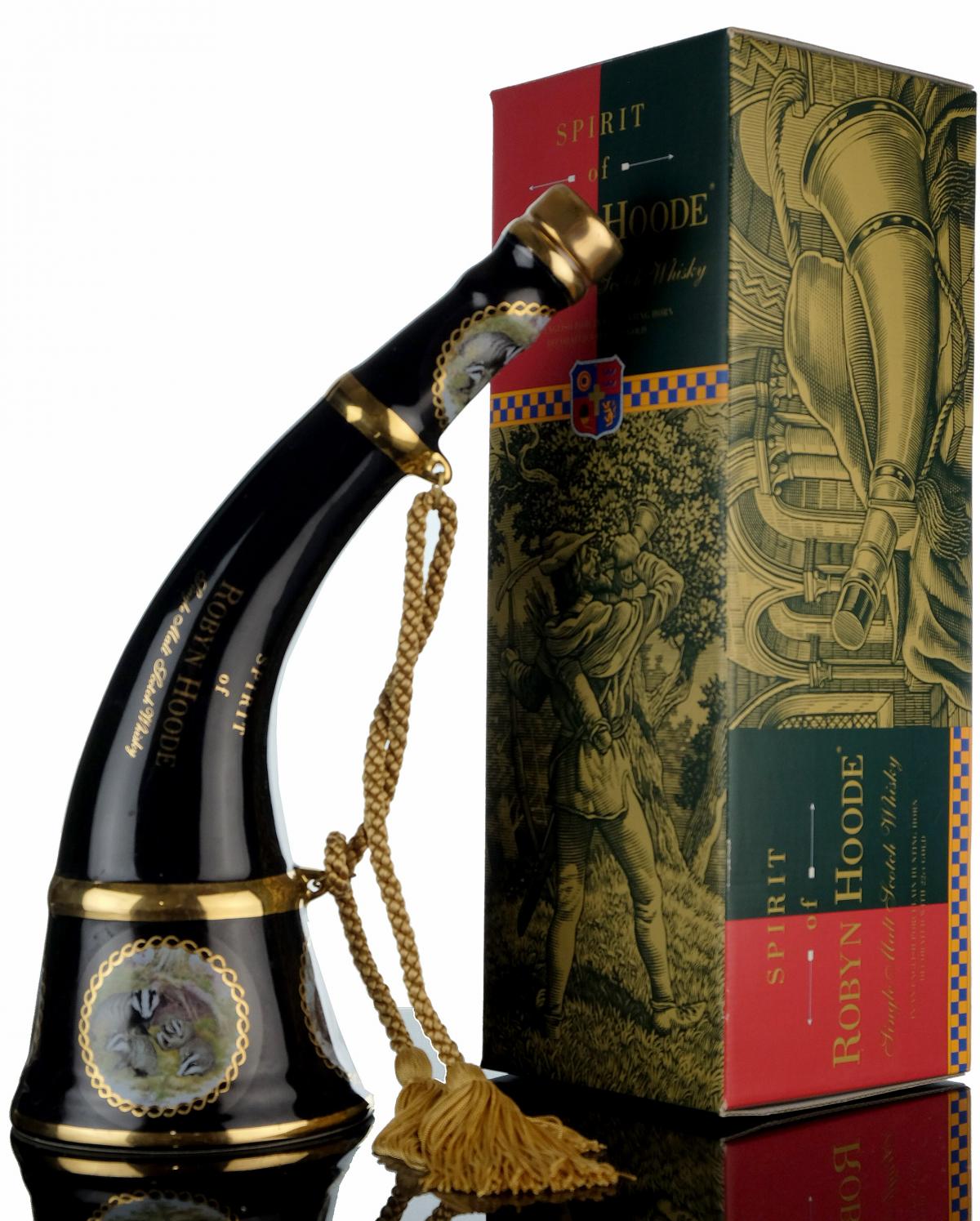 Robyn Hoode Porcelain Hunting Horn - Black